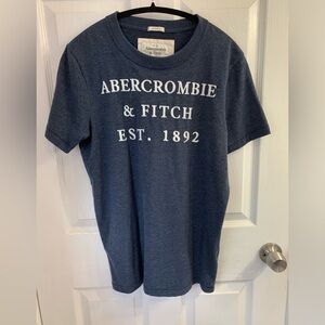 ABERCROMBIE & FITCH Muscle Tee in Navy Size Large